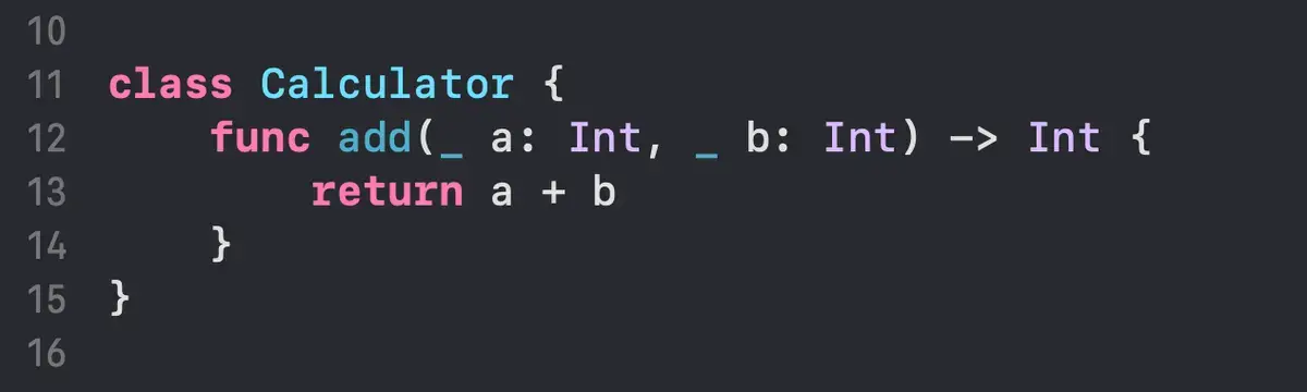 Swift Calculator Class Code