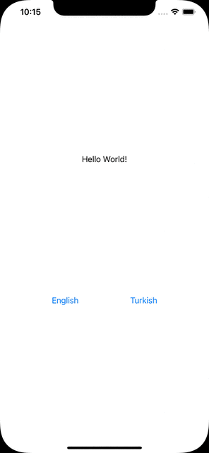 Localization result in mobile