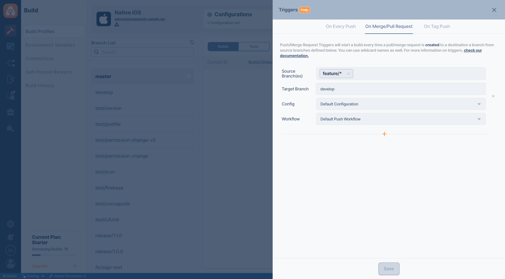 appcircle build triggers