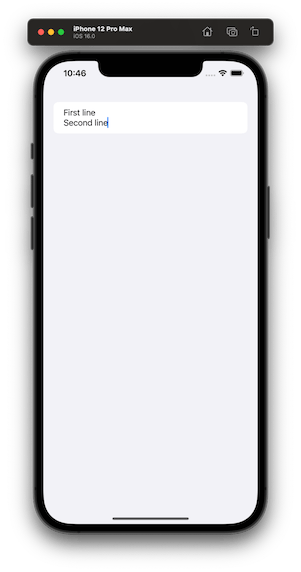Multiline TextField