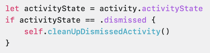ActivityKit code example